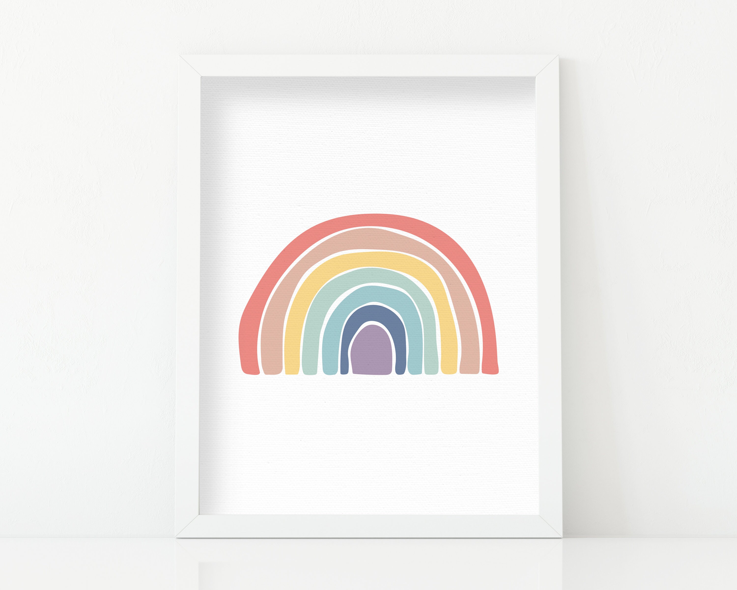 Rainbow Art Print Nursery Art Print Kids Room Print Etsy