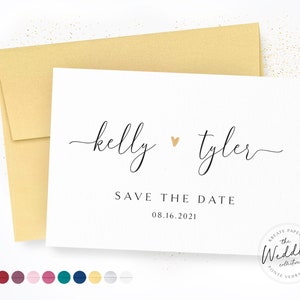 Save The Date Cards | Luxury Save The Date Cards | Wedding Announcement Card | Classic Save The Date Card | Minimalistic Wedding Invitation