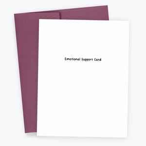 Emotional Support Card, Thinking of You, Encouragement Card, Lighthearted Support, Care Package, Friend Support, Stress Relief, Just Because