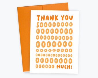 Thank You Soo Much, Big Thanks, Thank You Card, Appreciation Card, Teacher Thank You Gift, Teacher Appreciation, Dog Sitter, Coworker Card