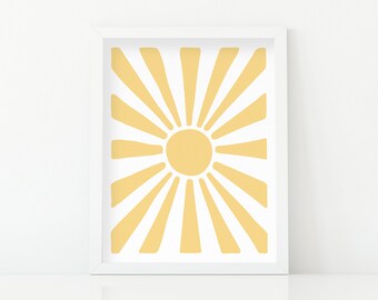 Sunshine Art Print | Nursery Art Print | Kids Room Print | Nursery Wall Decor | Nursery Decor | Baby Room Art | Kids Wall Art | UNFRAMED
