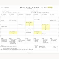 Daily Hourly Schedule Planner - Etsy UK