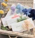 On the Day Wedding Stationery, Cards to Friends and Family on my Wedding Day, A Note to my Parents In-Laws Mom Dad Bridesmaid Letter, Ribbon