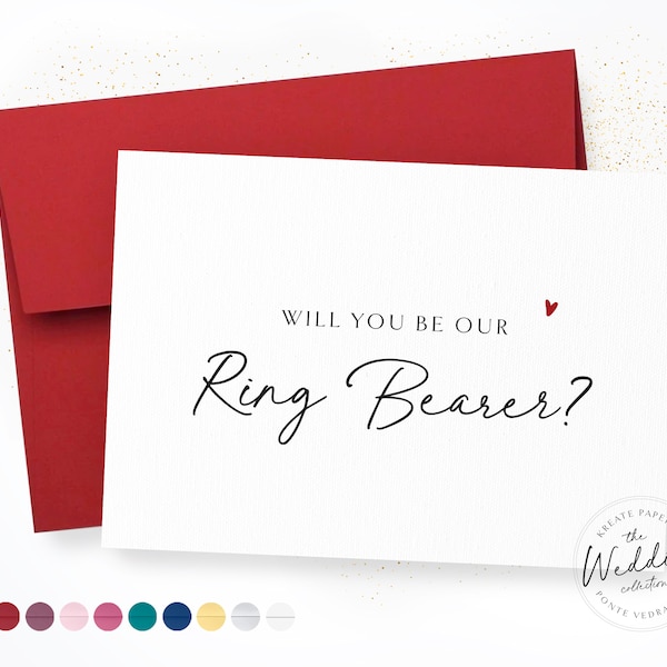 Ring Bearer Proposal Etsy