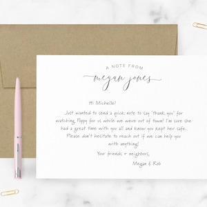 Personalized Note Cards & Envelopes, Signature Flat Notecards, Custom Stationery, Personalized Stationery with Name, Wedding Gift, Set of 10 bild 3