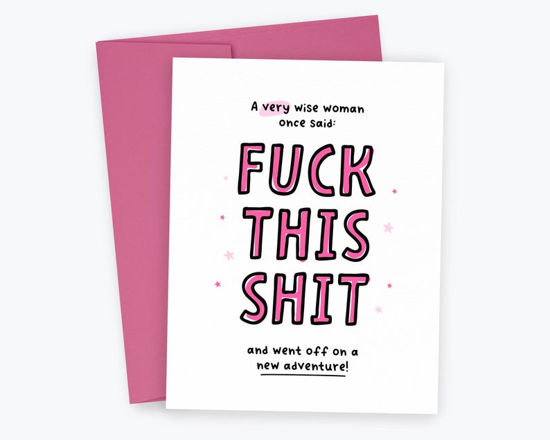 A Very Wise Woman Went off on a New Adventure, Funny Congrats Card, New Home Card, New Job Card, Good Luck Card, Traveling, College, Moving image 8
