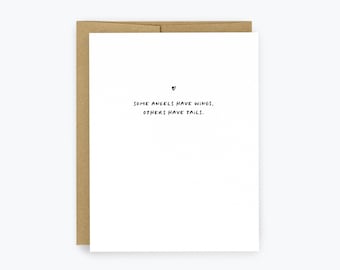 Heartfelt Pet Loss Card, Dog Sympathy Card, Pet Bereavement, Pet Funeral Card, Loss of Cat Condolence Card, Sympathy, Here For You, So Sorry