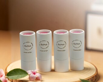 Lip & Cheek Bloom. 2 in 1 Natural Lipstick for Vibrant Color.