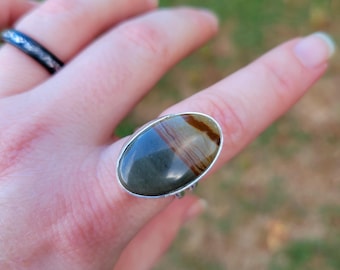 Cripple Creek Picture Jasper Ring