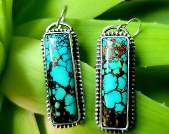 Moon River Polychrome Turquoise Earrings