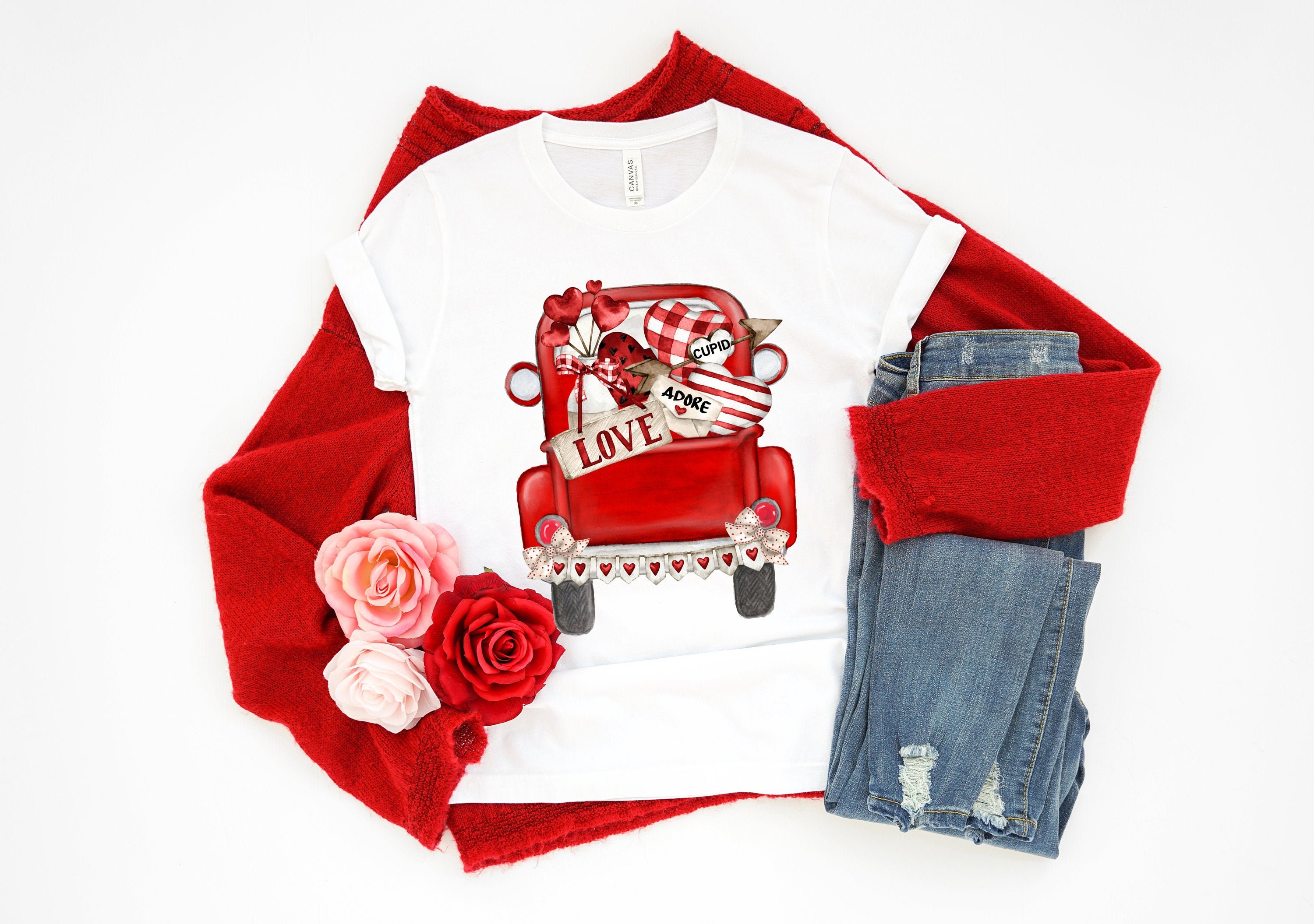 Valentine Shirt Cute Valentine Shirt Women's Valentine | Etsy