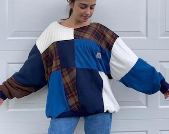 Carhartt Flannel Sweatshirt handmade