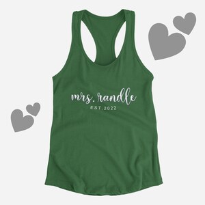 Personalized Racerback Bride Tank