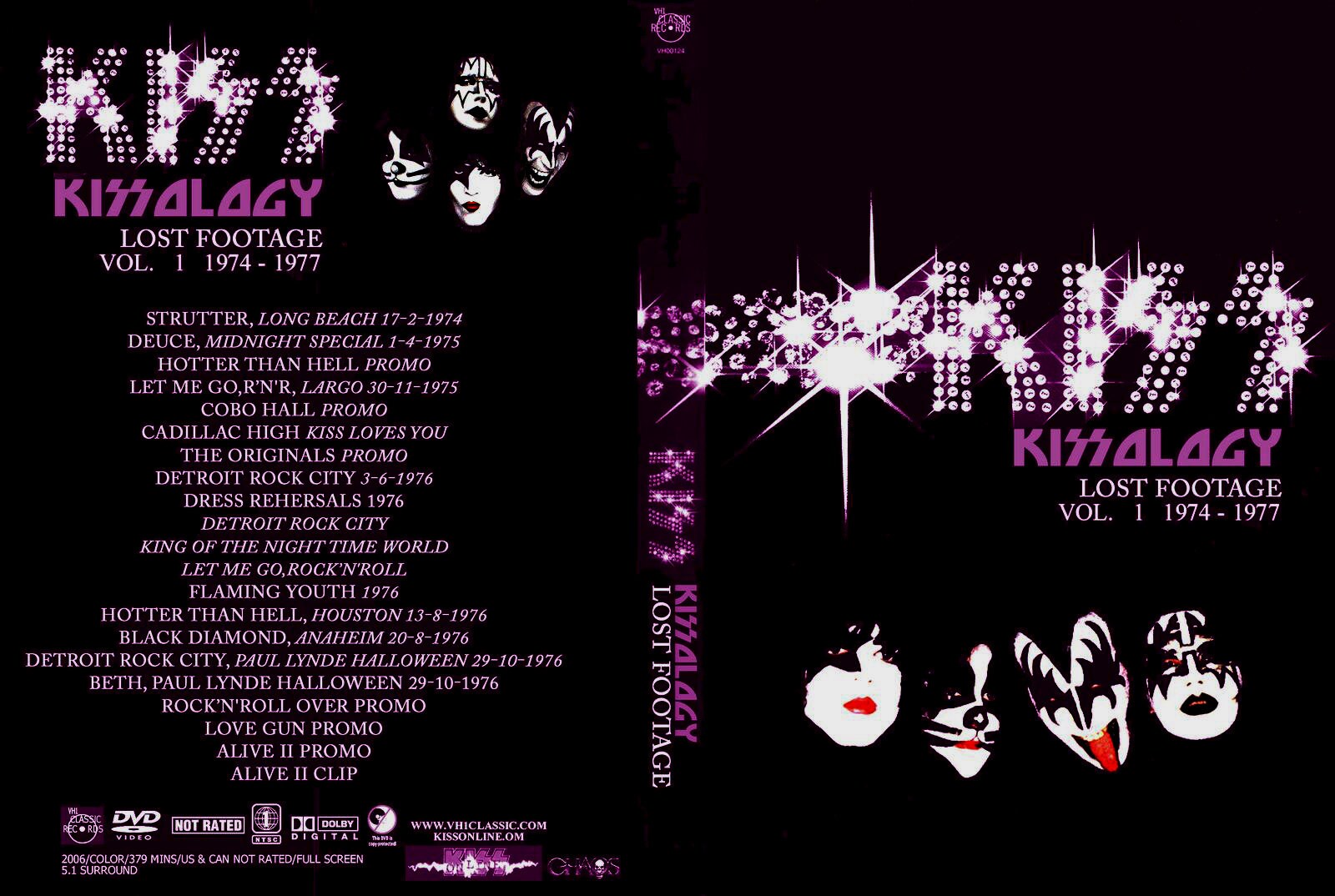 洋楽DVD　不備有)KISSKISS KISSOLOGY A[限定版](状態：レトロレプリカチケット欠品) KISS - KISSology Lost Footage Vol. 1&2 1974-1983 Live DVD