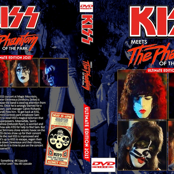 KISS-Meets The Phantom Of The Park-1978-Dvd-New Ultimate Edition 2023 Enhanced!!