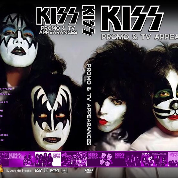 KISS-Promo & TV Appearances 1979-1992 2 DVD Set New Sealed!! 2023 Upgrade!!