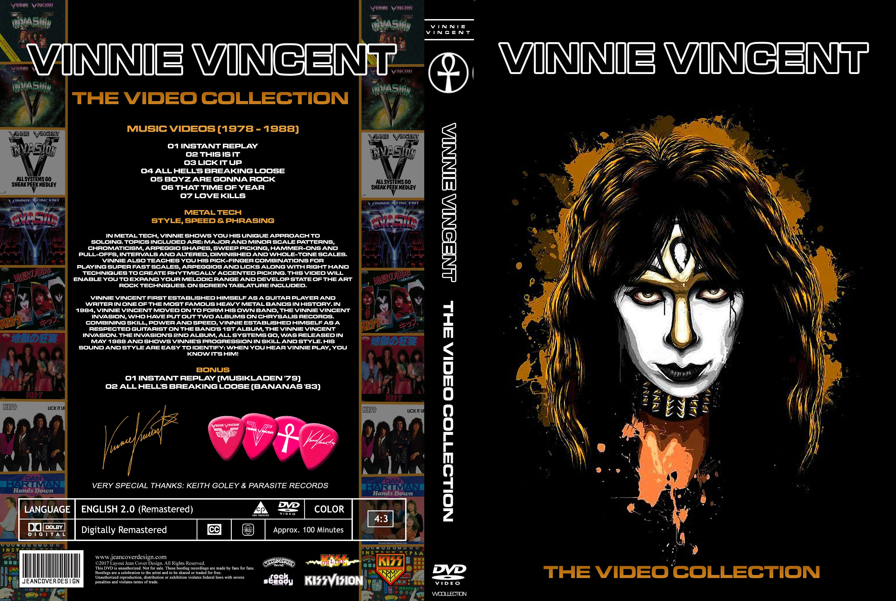 Vinnie Vincent the Video Collection 1978-1988 + Metal Tech Vinnie Vincent the Video Collection 1978-1988 + Metal Tech