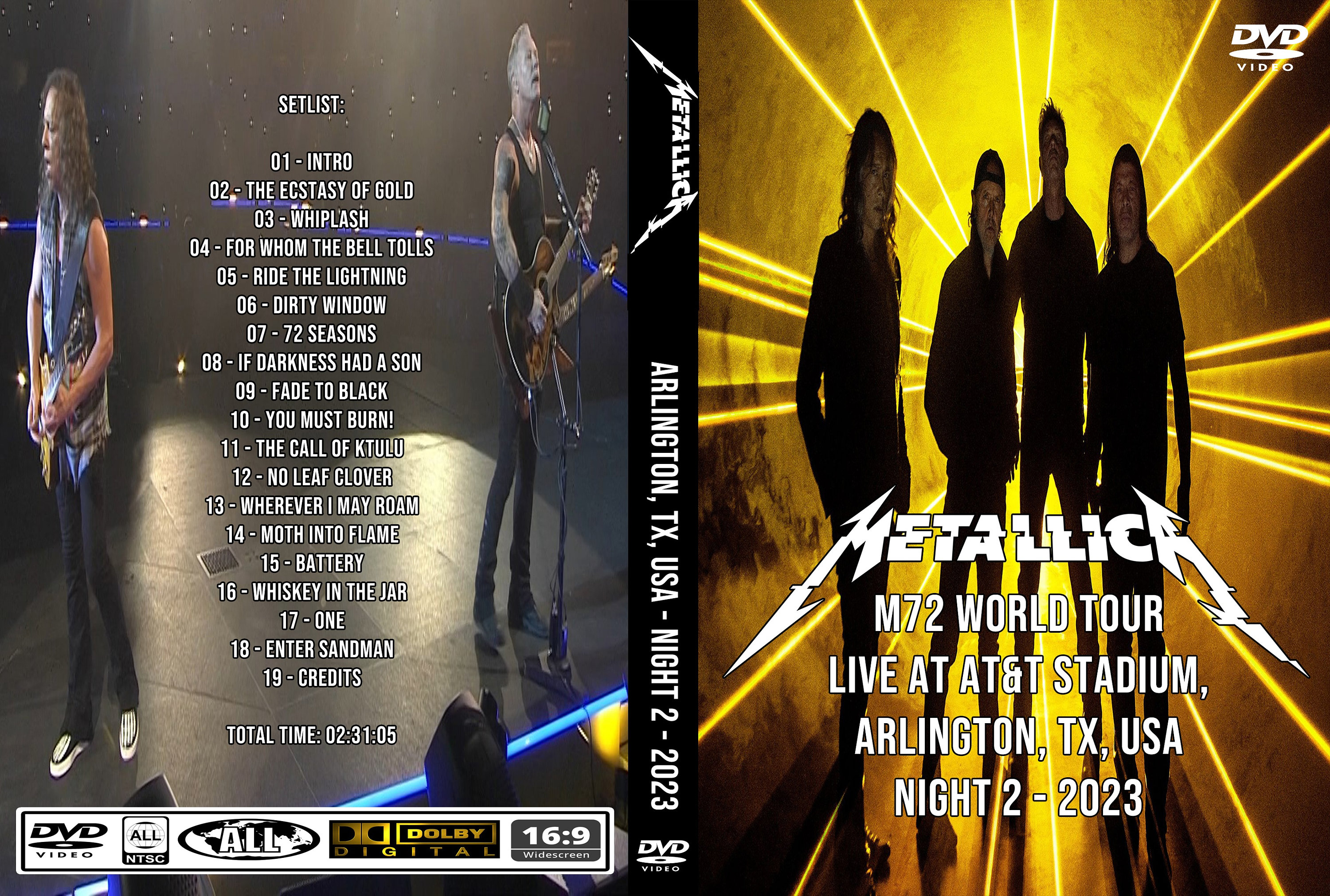 METALLICA2 Nights at AT&T Stadium Arlington TX M72 World Tour Etsy