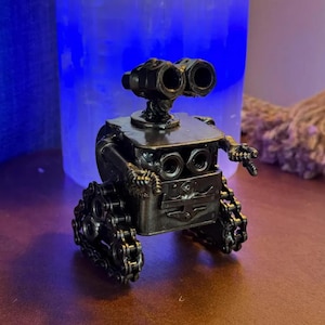 Wall-E Recycled Scrap Metal Statue/Handmade Steel/Inspired by Cartoon/Made from Nuts/Bolts/Scraps