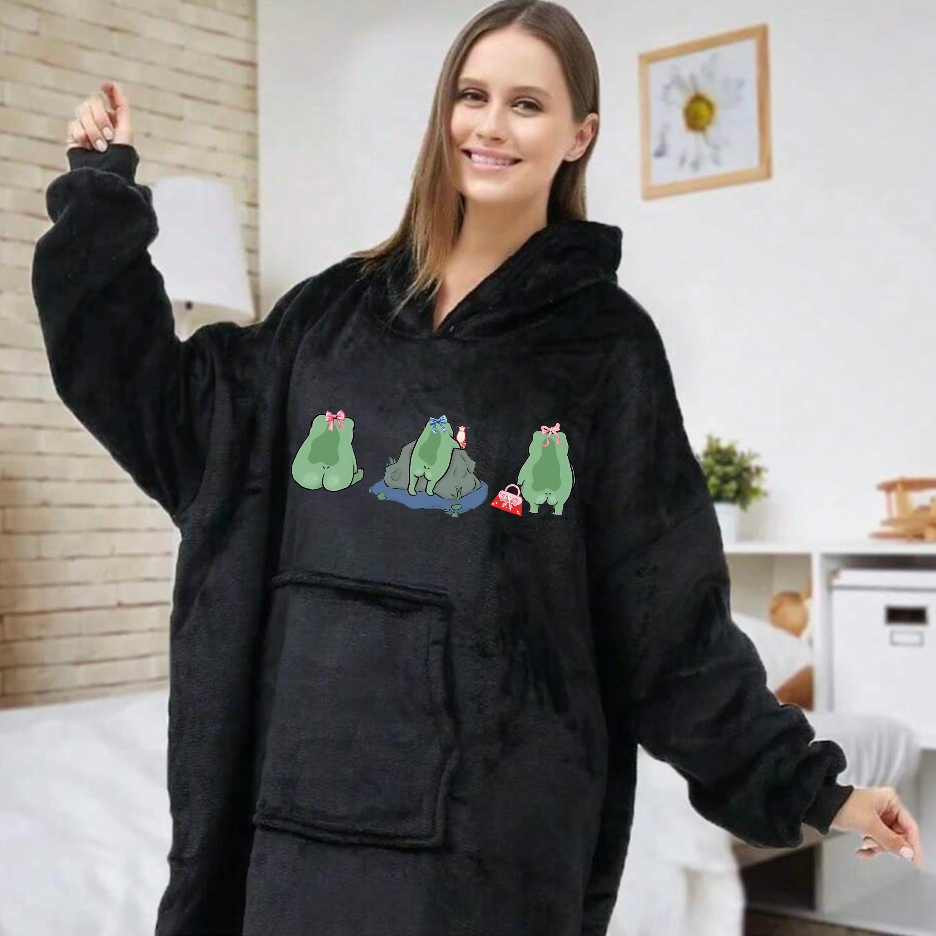 Treeswift Frog Fleece Blanket Soft And Cozy Throw Blanket
