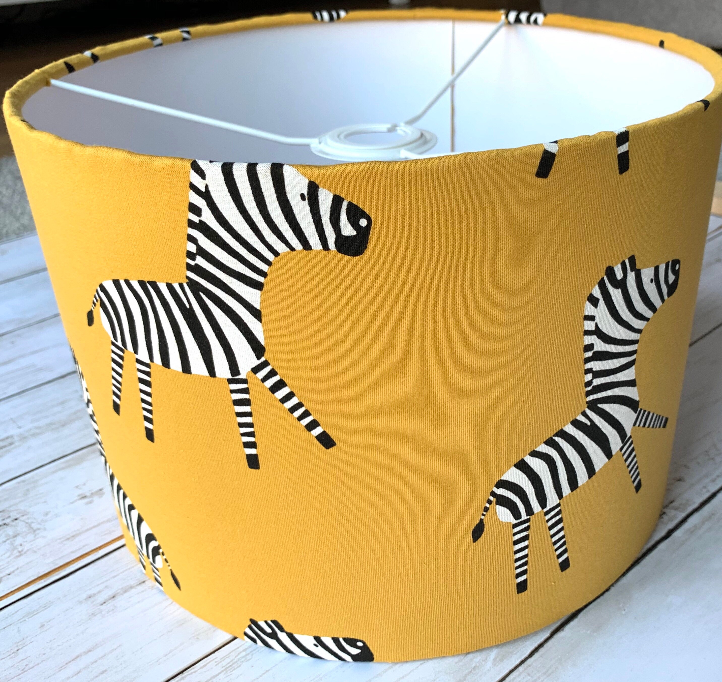 Zebra Lamp Shade Safari Lampshade Animal Lamp Zoo Theme Etsy
