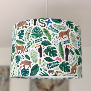 Safari, Jungle Lampshade, safari theme, nursery lampshade, safari bedroom,safari nursery, baby room, animal lampshade, jungle theme, gift