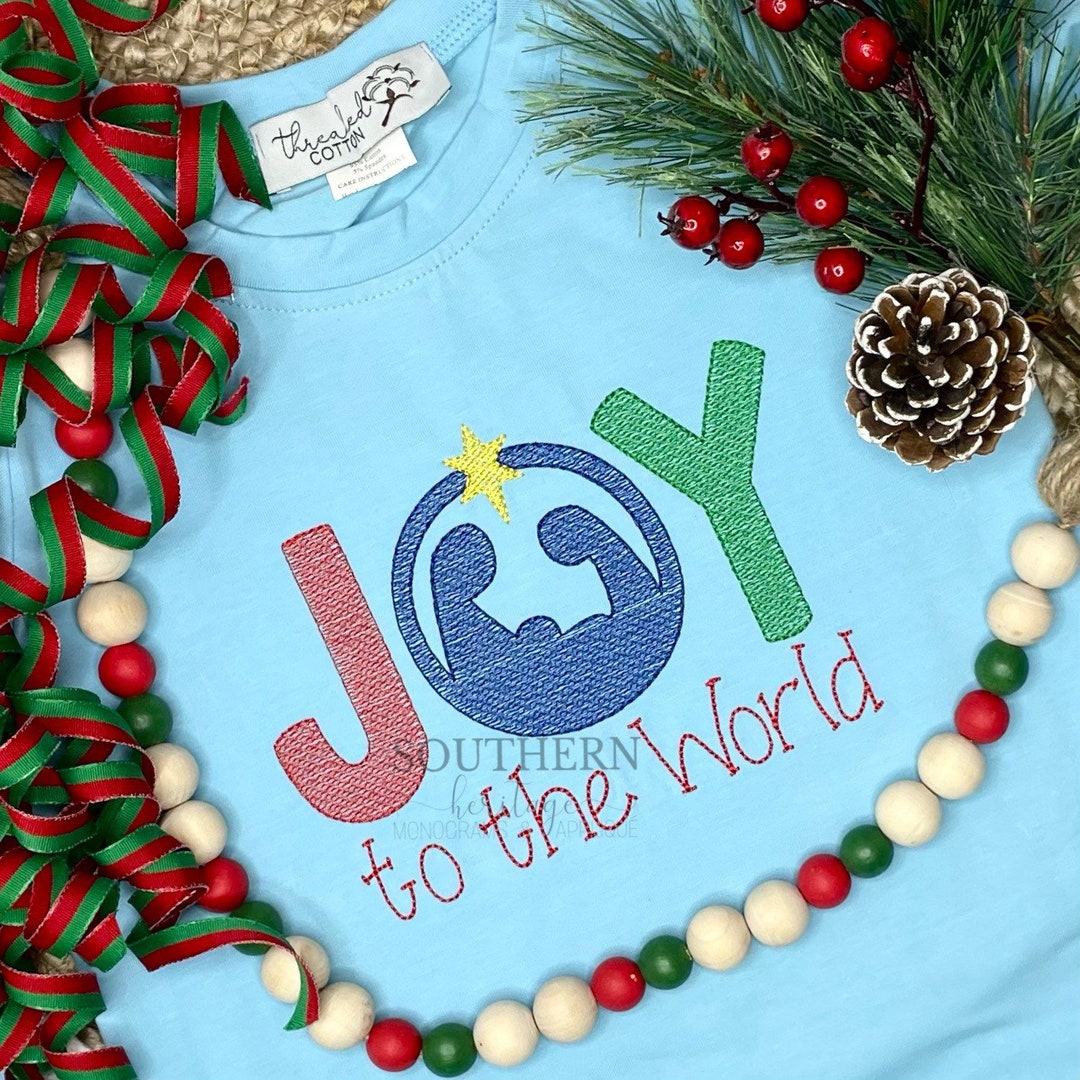 Joy to the World Nativity Boy Shirt/dress/romper/bubble Etsy