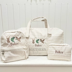 Nylon Luggage Set for Toddler/Kids (Toddler Size) includes Duffle, Toddler Size Backpack, and Toiletry
