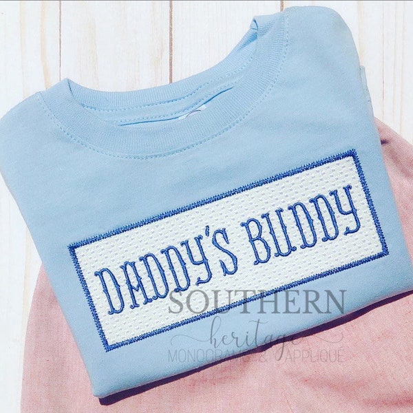 Faux Smock Daddy’s Buddy Knit Girl/Boy Shirt