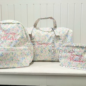 Nylon Luggage Set for Toddler/Kids (Full Size) includes Duffle, Full Size Backpack, and Toiletry