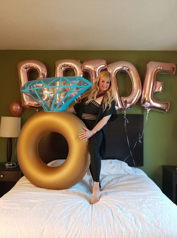 inflatable engagement ring float