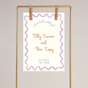 Sexi Plexi Arch Wedding Welcome Sign | Standard A1 | Customizable Printable Digital File | Instant Download | Canva Template