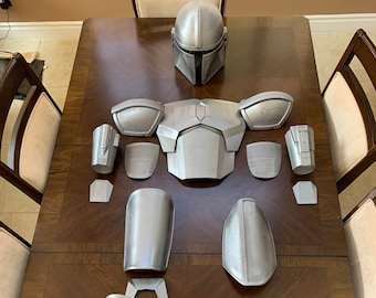 3D Printed  Mandalorian Beskar Armor *FULL SET* (Includes Helmet) Sanded & Painted