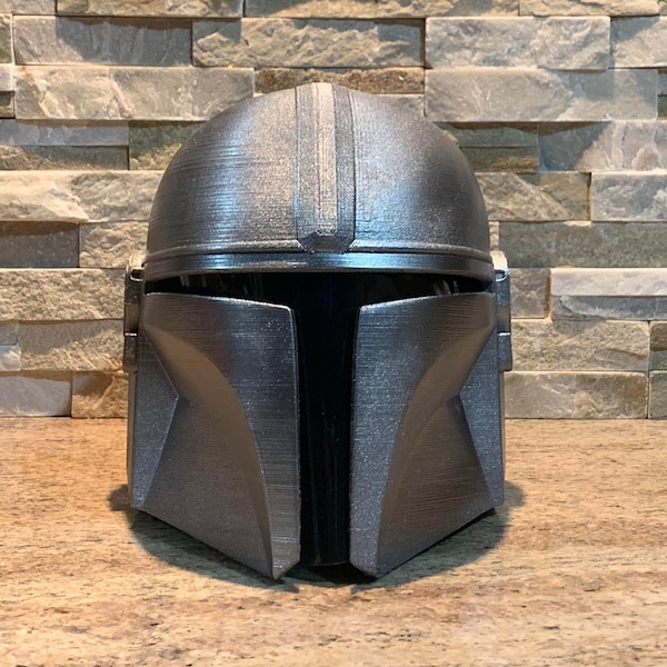 3D Printed Beskar Mandalorian Helmet (Sanded & Painted)