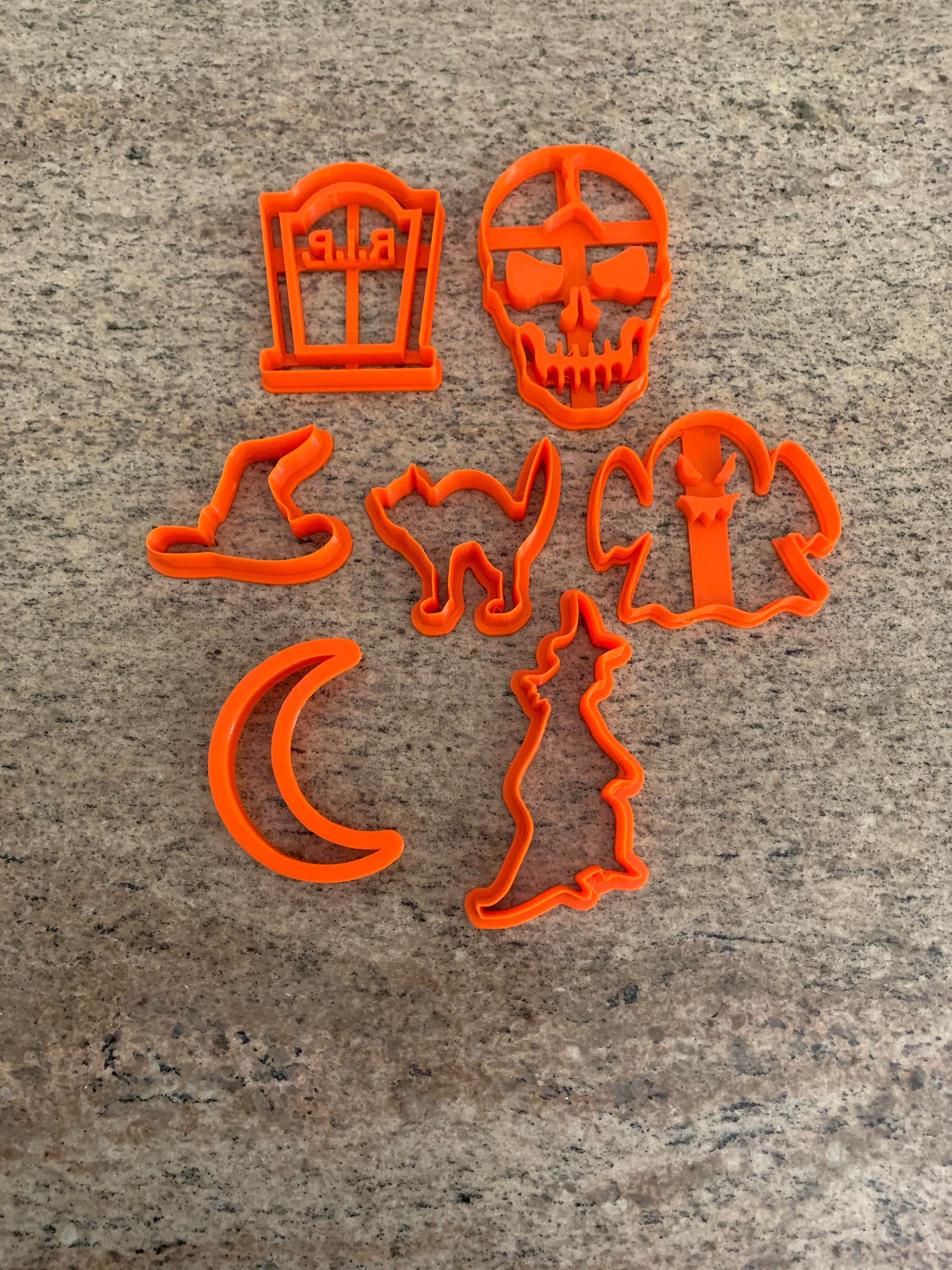 3D Printed Cookie Cutters Halloween set of 7 Etsy