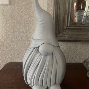 3D Printed Gnome (RAW NOT PAINTED) Height 12.5 Inches