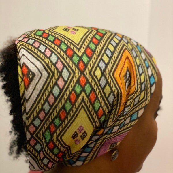 Hairband, head band with Habesha Tilet design, collar scarf, hairband, gaiter with boho style