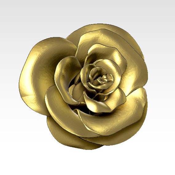  Rose  in STL  file format 3D  model  for cnc and printer Etsy