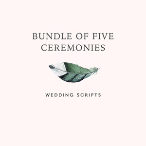 非伝統的、非宗教的な結婚式のセレモニー台本5選｜結婚式のセレモニー台本PDFバンドル｜結婚式司会者による事前作成済みのセレモニー台本
