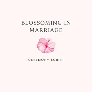 非伝統的、非宗教的な結婚式のための、自然にインスパイアされた結婚式の司会者による台本：結婚生活の開花