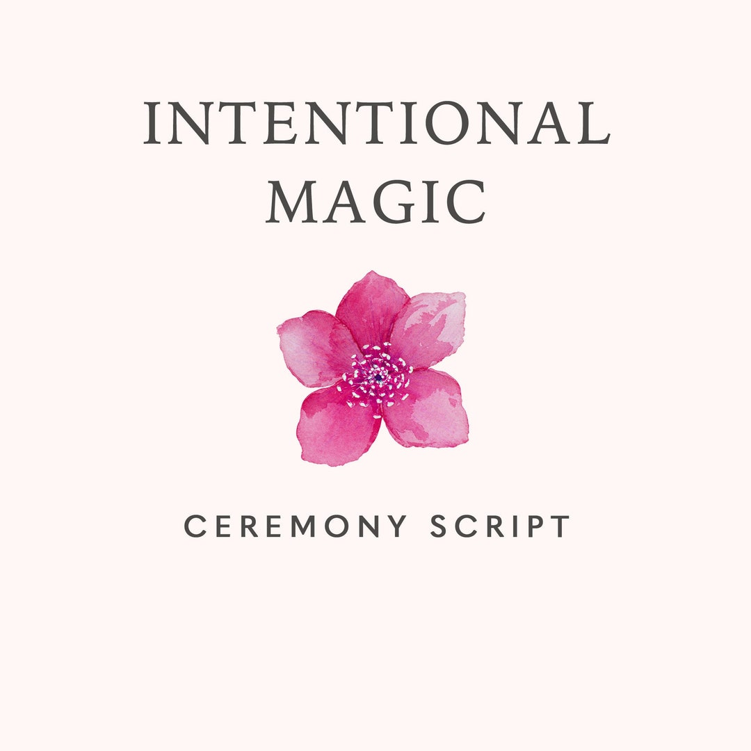 Beautiful & Modern Wedding Ceremony Script Intentional Magic - Etsy