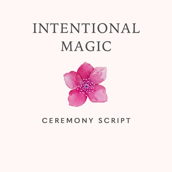 Beautiful & Modern Wedding Ceremony Script Intentional Magic - Etsy