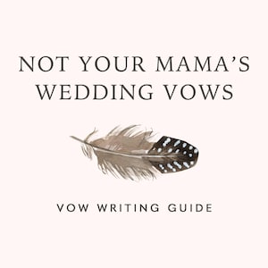 Personal Wedding Vow Writing Guide & Step by Step Tutorial | Write Unique Wedding Vows | Non Religious Wedding Vows | Personal Vows Template