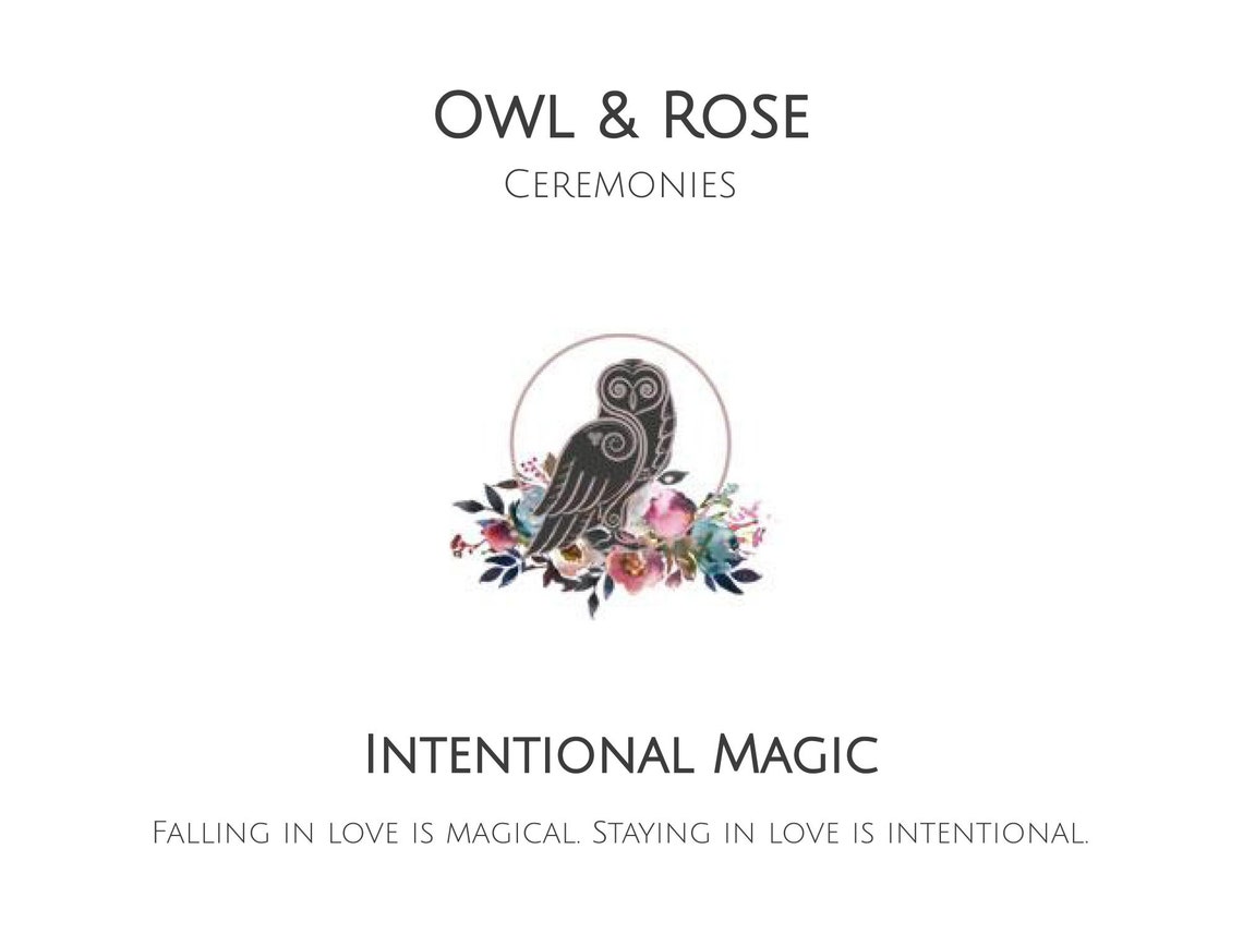 Beautiful & Modern Wedding Ceremony Script Intentional Magic - Etsy