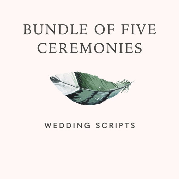 Five Sample Wedding Ceremony Scripts Ceremony Script PDF Etsy