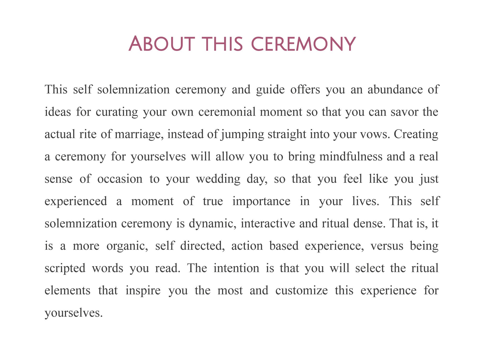 Self Solemnization Ceremony Guide Officiate Your Own Private Elopement