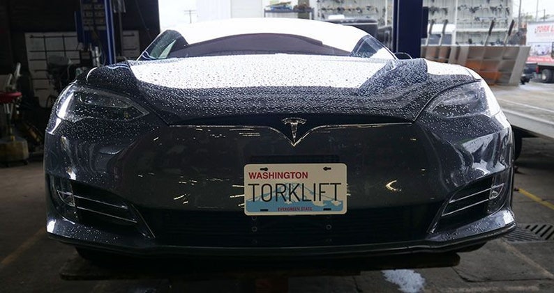 Tesla model s plate