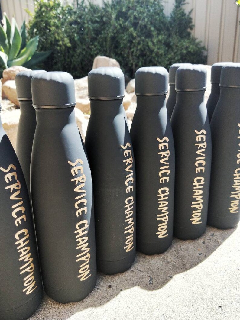 Personalised Stainless Steel Drink Bottle Personalized Etsy