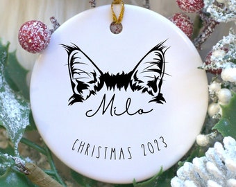 Personalized Cat Christmas Ornament, Cat Mom Ornament, New Cat Ornament, Custom Cat Ornament, Cat Personalized Ornament, Cat Ornament
