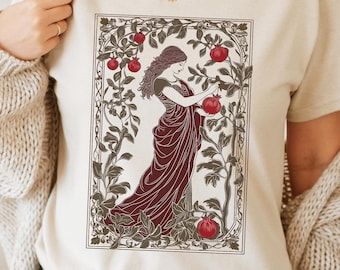 Persephone's Farm Fresh Pomegranates Shirt, Hades and Persephone Shirt, Mythology T-Shirt, Funny Bookish Shirt,Greek Goddess Tee,Reader Gift